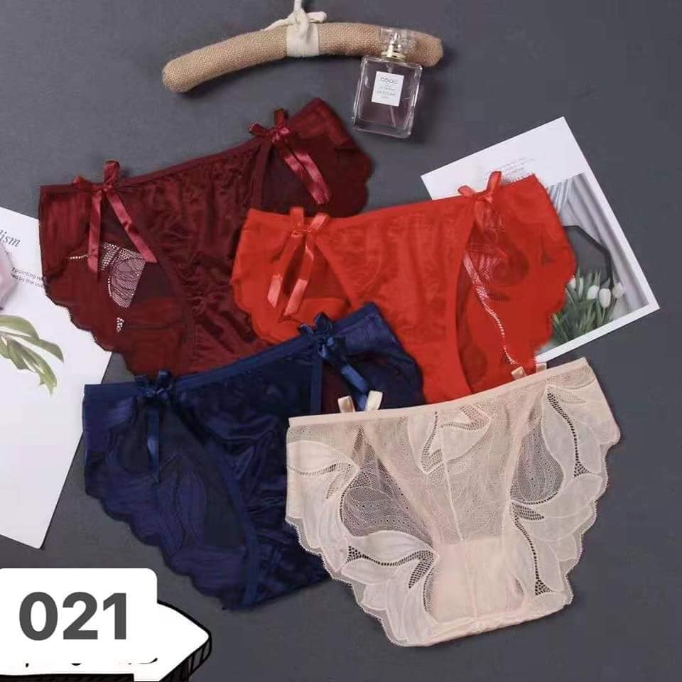 10 Quần Lót Ren 2 Nơ Cao Cấp 021 Cục Đẹp-Đường May Tỉ Mỉ, Tinh Tế -Dễ Kết Hợp Với Các Trang Phục, Phụ Kiện Khác - Myn.Official