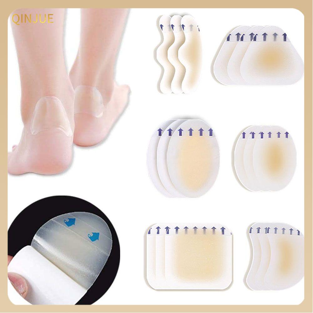 Qinjue miếng dán giày hydrocolloid chống mài mòn bàn chân miếng dán giày gel mềm thạch cao giảm đau miếng dán gót chân miếng dán gót chân miếng dán gót chân băng phồng gót chân