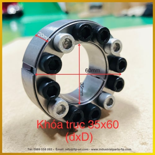Khớp khóa trục côn phi 35mm, đường kính 60mm. sẵn kho