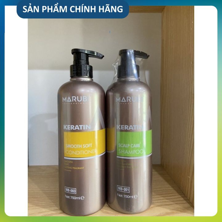 Chính hãng - dầu gội marubi karatin phục hồi tóc chăm sóc da đầu 800ml
