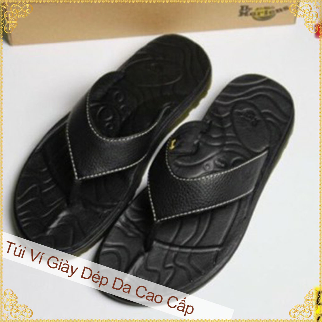 [HCM]Dép Xỏ Ngón Dr Martens ThaiLand - Dép Da Nam Quai Kẹp - Dép Da Bò Cao Cấp Siêu Bền - Dép Nam Da Bò Fullbox [Dr.MtK96]