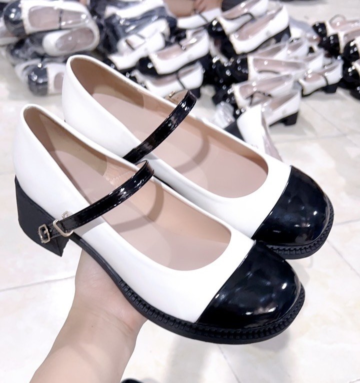 Giày da Mary Jane nữ mùa thu FAROSA - K88 Giày oxford nữ mũi tròn da mềm khóa cài cực hót trend - 3