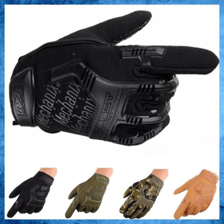 Găng MECHANIX  dài có gù - găng tay thể thao.