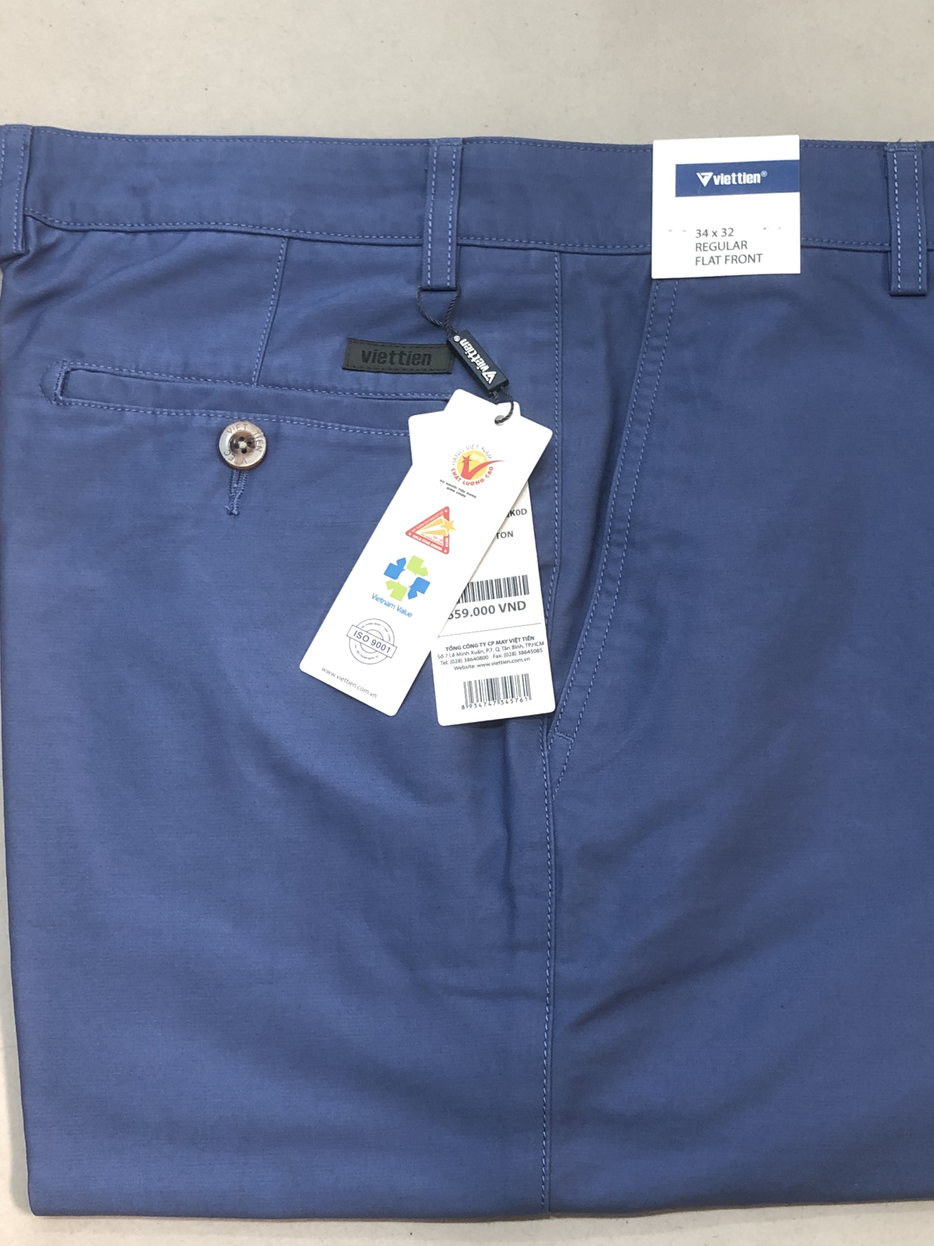  Quần kaki nam Việt Tiến không pli  1M6313  