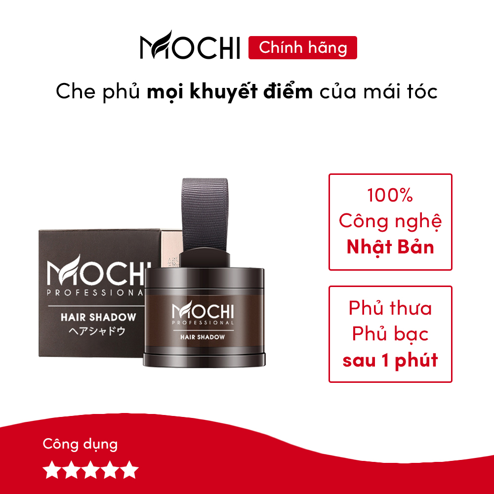 Phấn phủ bạc Mochi Nhật Bản. Phấn che khuyết điểm thưa tóc, bạc tóc chính hãng