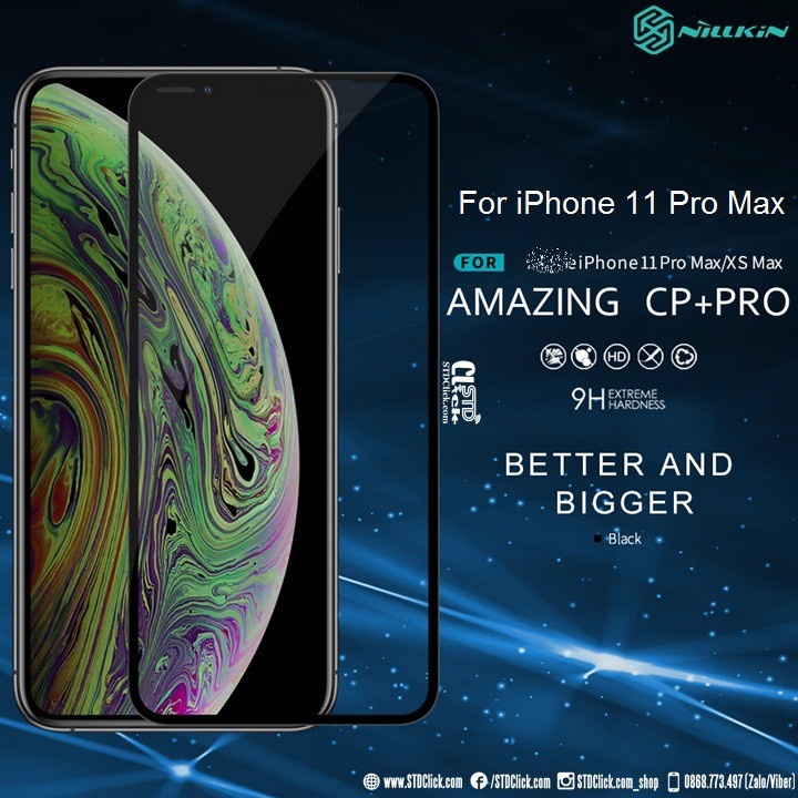 Kính cường lực iphone 11 pro max nillkin cp+pro 2.5d chính hãng
