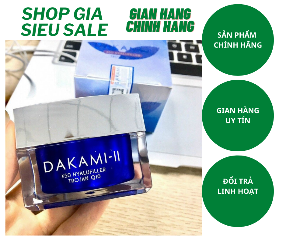 KEM DAKAMI MẪU MỚI CÓ TEM CHECK QR CHÍNH HÃNG CHỐNG LÃO HOÁ NẾP NHĂN 30G