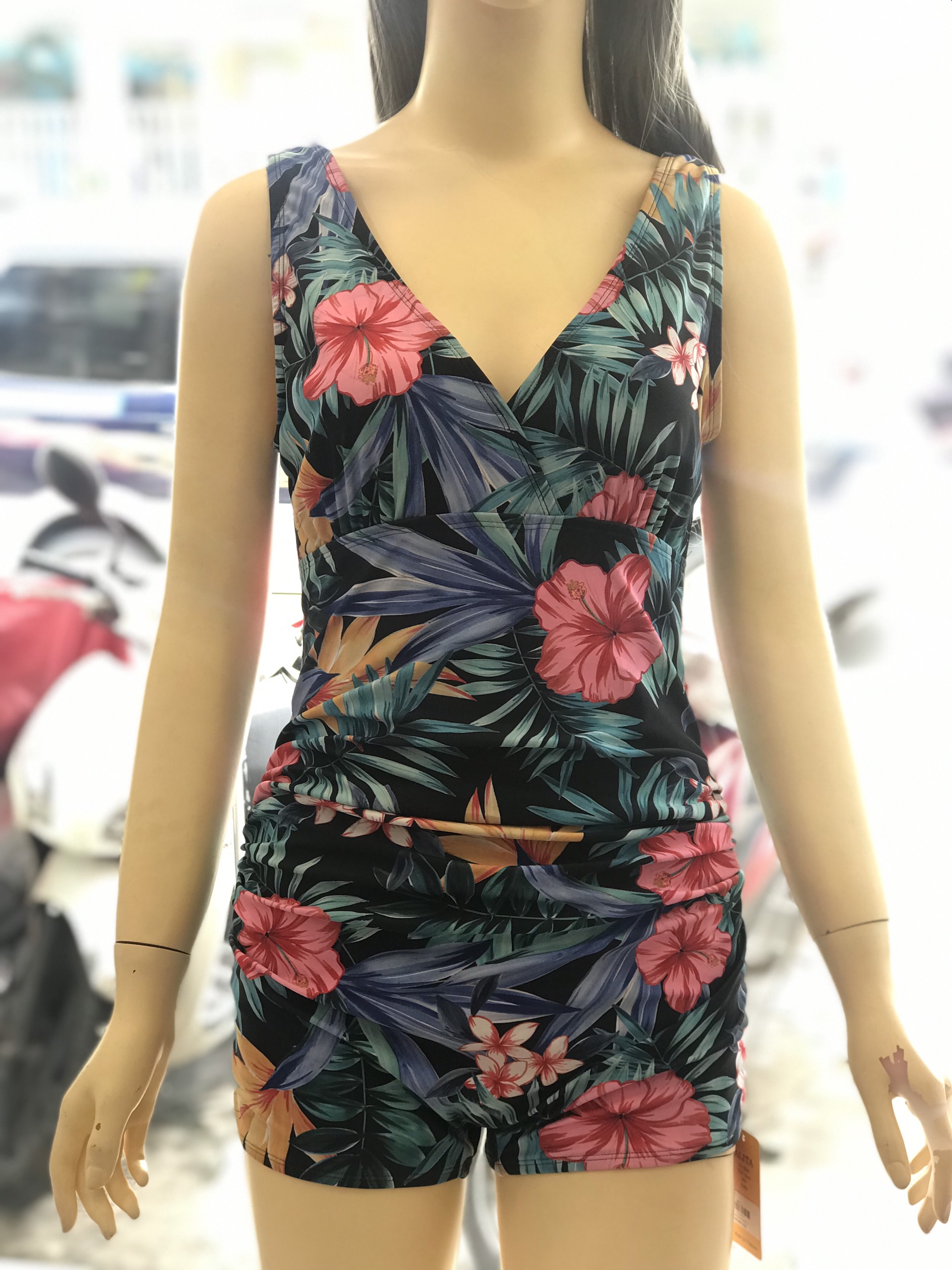 Đồ bơi nữ,set bơi đùi sát nách họa tiết ,set bơi,đồ bơi đi biển,đồ bơi,đồ đi biển,do boi hồ bơi,đồ bơi alita