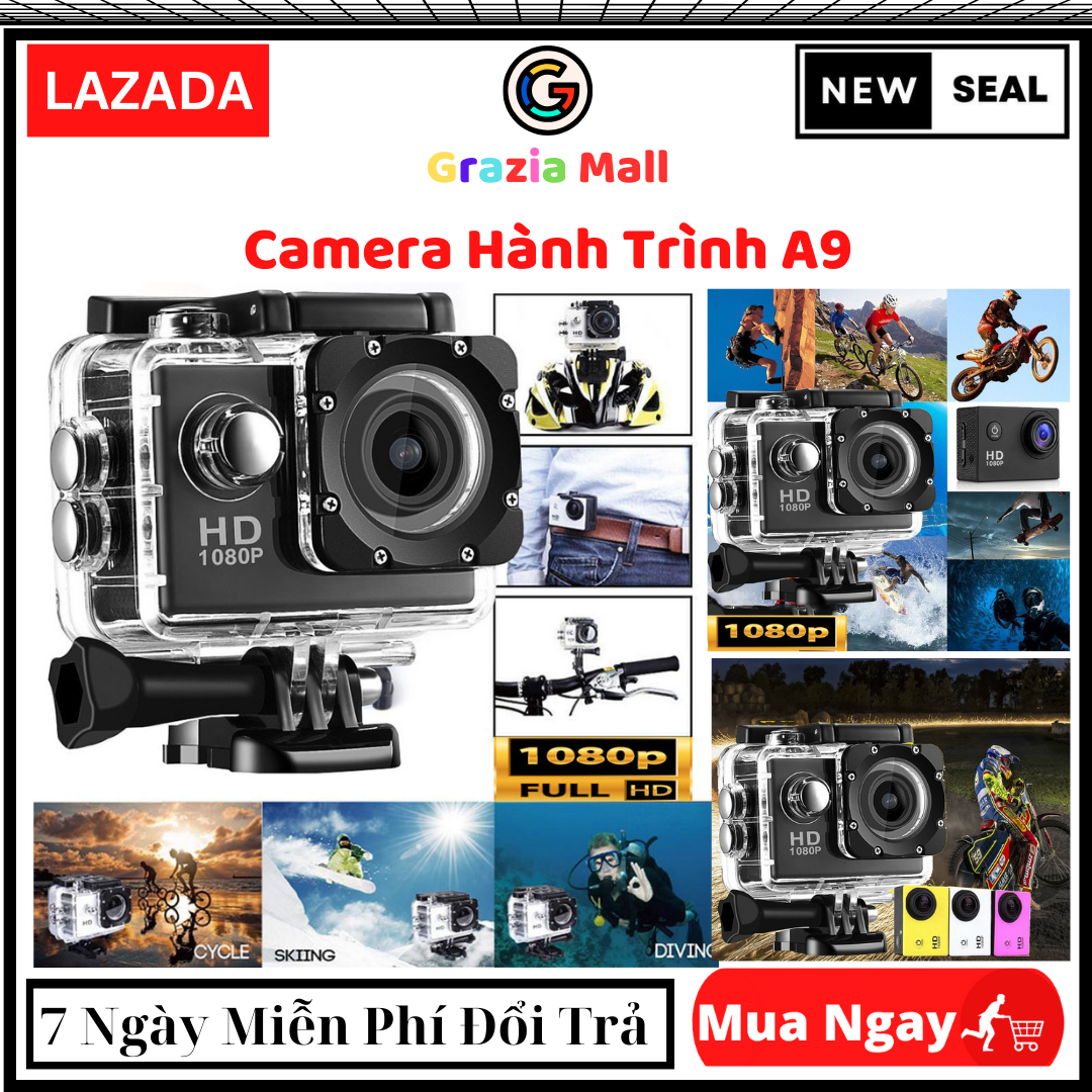 Camera Hành Trình A9 FULL HD 1080P , Độ phân giải 4K ULTRA HD , Pin 900mAh