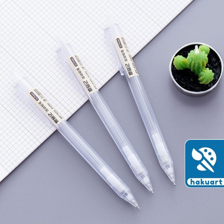 Bút chì bấm trong suốt 0.5mm tm01720 - văn phòng phẩm haku