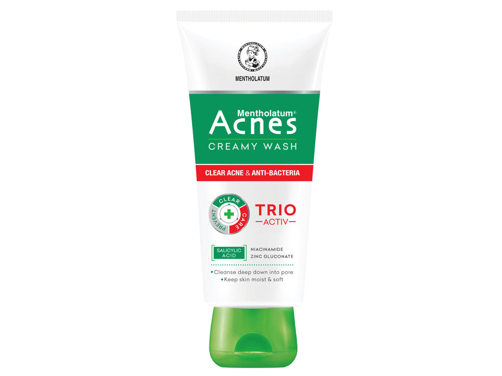Kem rửa mặt ngăn ngừa mụn Acnes Creamy Wash tube lớn 100g