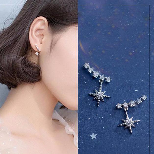 Bông tai dãy sao rớt thời trang ulzzang Hàn Quốc