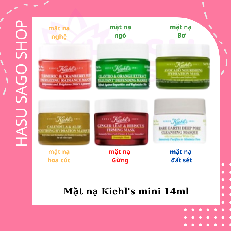 Mặt nạ kiehls/kiehl.s đất sét - nghệ - cúc - bơ - gừng - ngò | mask kiehls