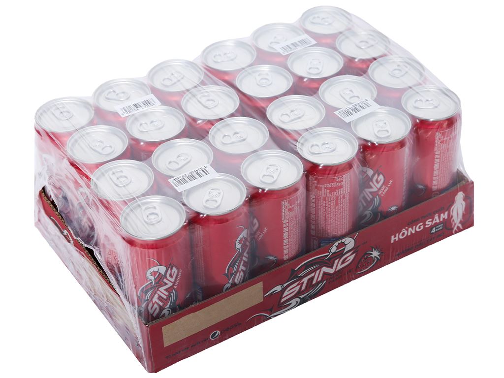S_thùng 24 lon nước tăng lực sting hương dâu 320ml/lon