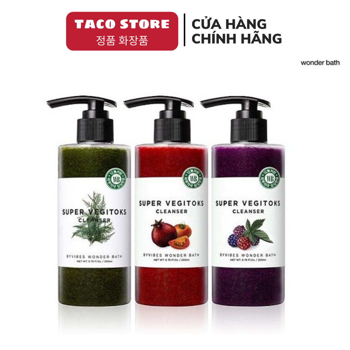 Sữa rửa mặt rau củ super vegitoks cleanser thải độc 300ml