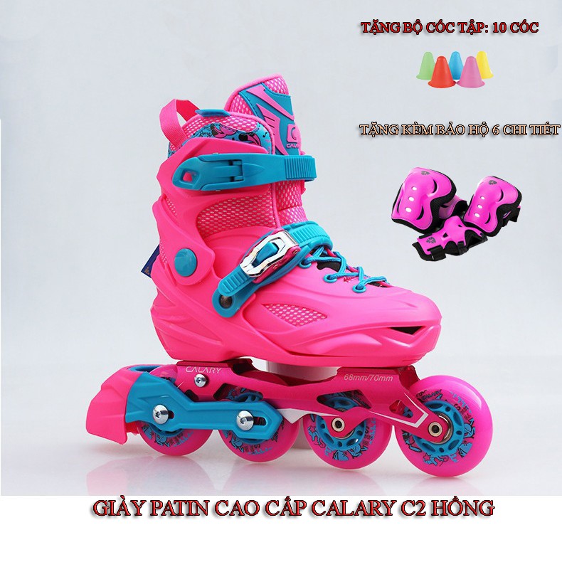 Giày patin cao cấp calary c2 hồng
