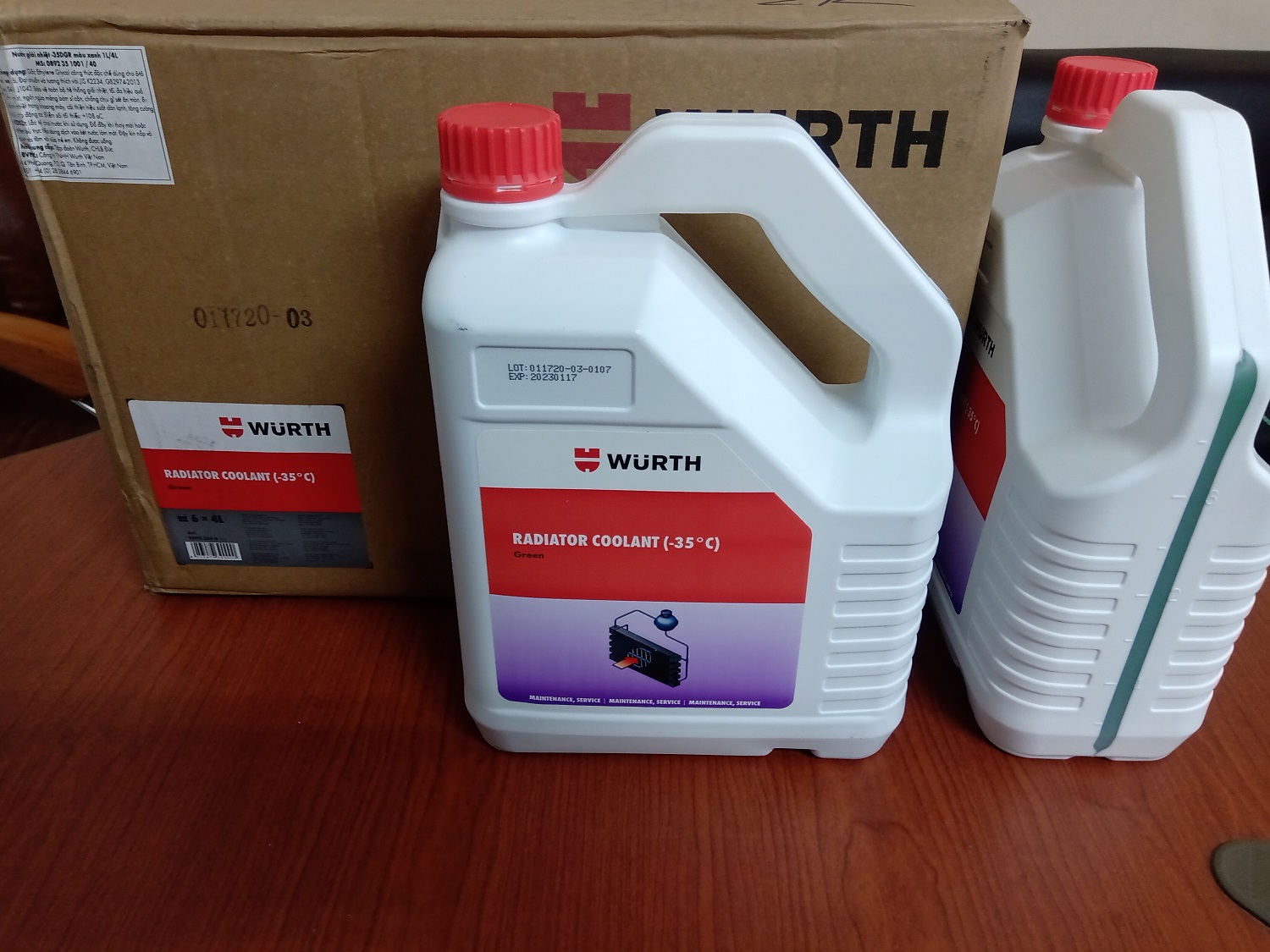 Germany (Đức) - Can 4l nước mát chống đóng cặn két nước động cơ xăng, dầu