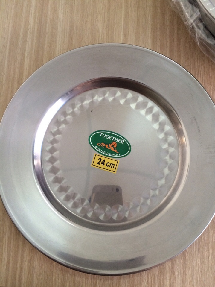 Đĩa Cạn Inox 201 Đủ Size 14-16-18-20-22-24-26-28-30cm