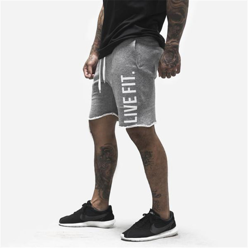 Quần đùi tập gym lvft thun da cá dày mịn xoắn lai co giản tốt - xuong may do gym