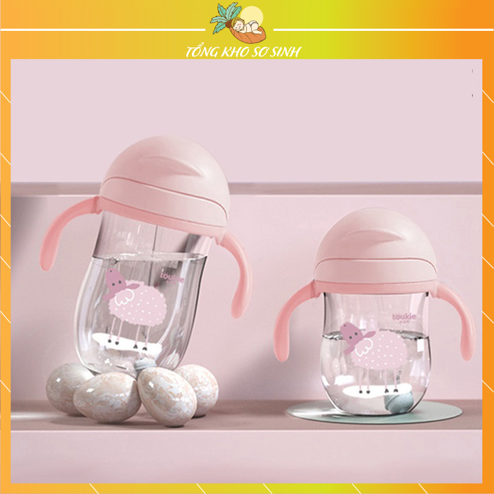 Bình nước cho bé bình tập uống nước cho bé uống sữa uống nước có van chống sặc cao cấp bằng nhựa Tritan chịu nhiệt tốt có tay cầm tiện lợi, bình uống nước tiện lợi cho bé, bình uống nước cho bé, bình uống sữa cho bé