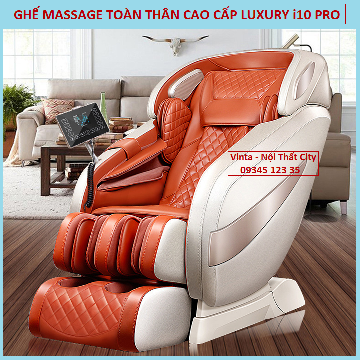 Ghế Massage Toàn Thân Luxury i10 Pro. Ghế Mat Xa Toàn Thân Cao Cấp. Máy Massage Toàn Thân Công Nghệ Nhật Bản. Hệ Trục Bi Lăn Di Động 4D Đa Nhiệm. Tổ Hợp Các Bài Tập Massage Chuyên Sâu