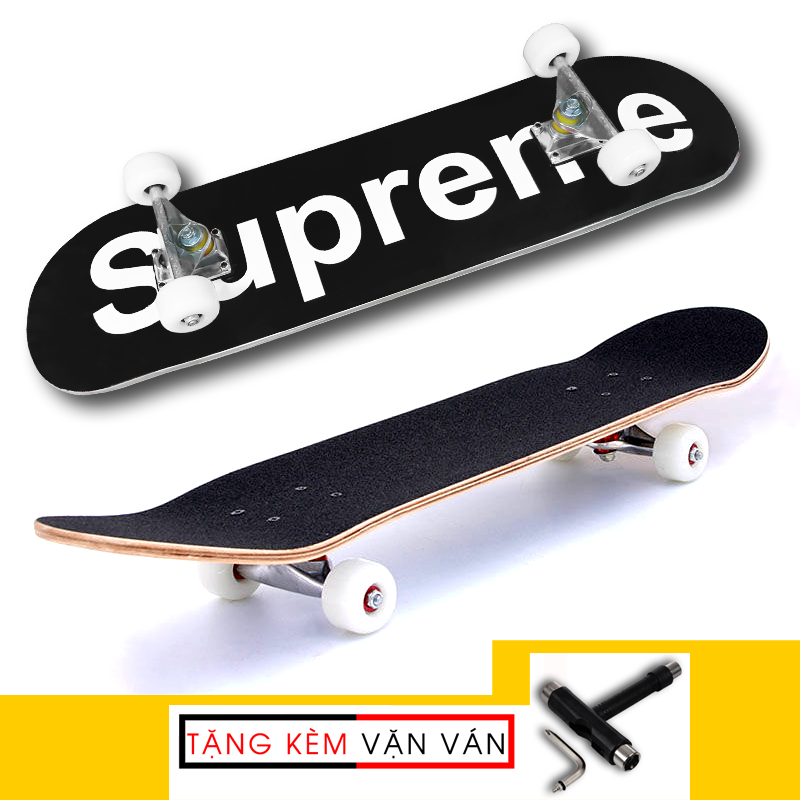 [TIÊU CHUẨN THI ĐẤU] Ván trượt người lớn skateboard supreme