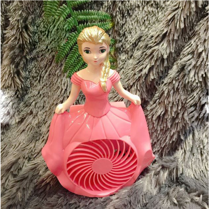 Quạt để bàn hình công chúa elsa cho bé