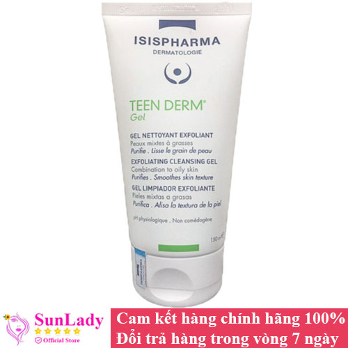 Sữa Rửa Mặt Giảm Nhờn Và Ngăn Ngừa Mụn ISIS Pharma Teen Derm Gel 150ml