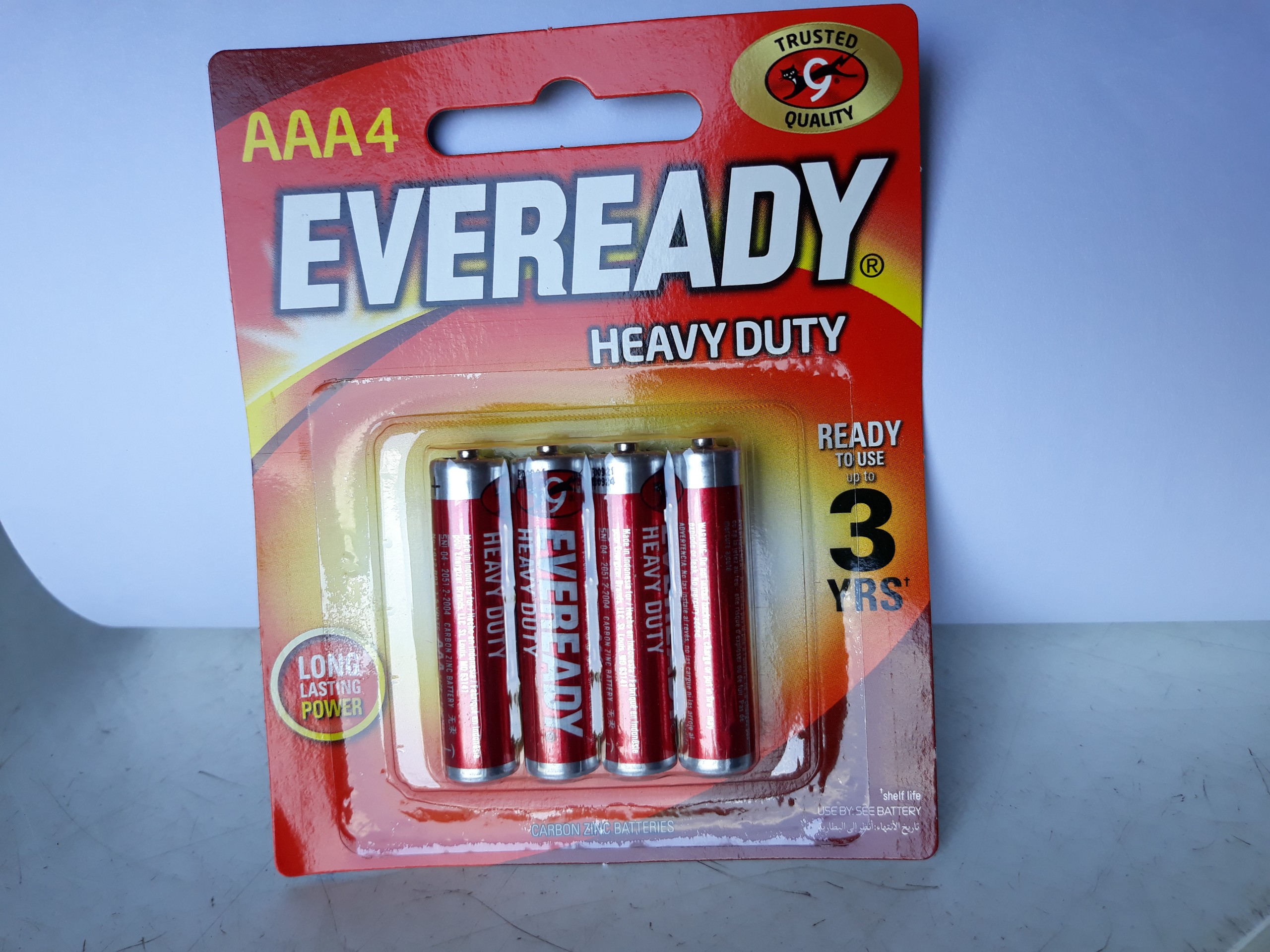 Vỉ 4 pin aaa eveready 1012 bp4