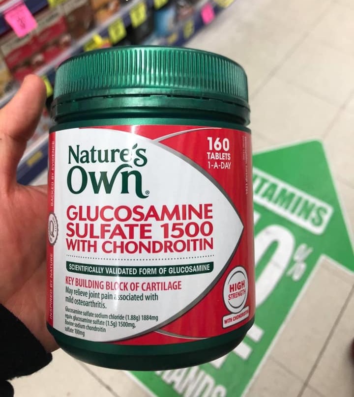 Glucosamin Nature’s Own Sulfate 1500 With Chondroitin 160 Tablets