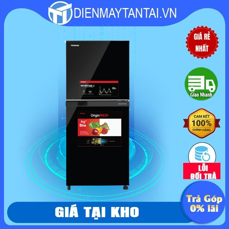 Tủ lạnh toshiba inverter 180 lít gr-b22vu bộ lọc khử mùi ag+ bio