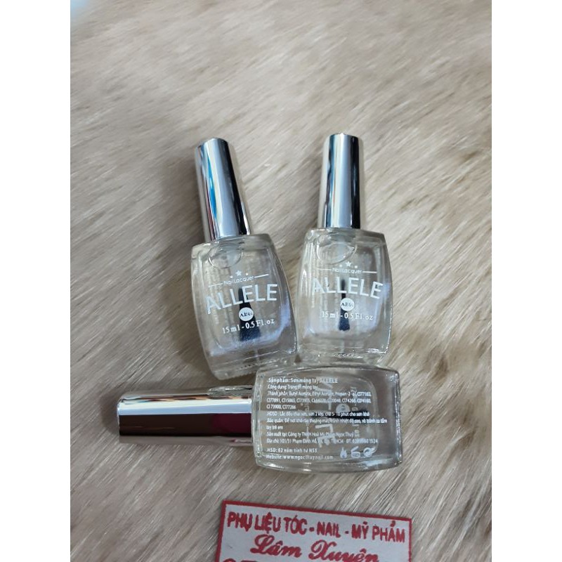 Sơn dưỡng móng tay sơn bóng trắng bóng hồng ALELE 15ml TẬN GỐCnuôi dưỡng móng tay chân sơn nhanh khô, không vàng móng