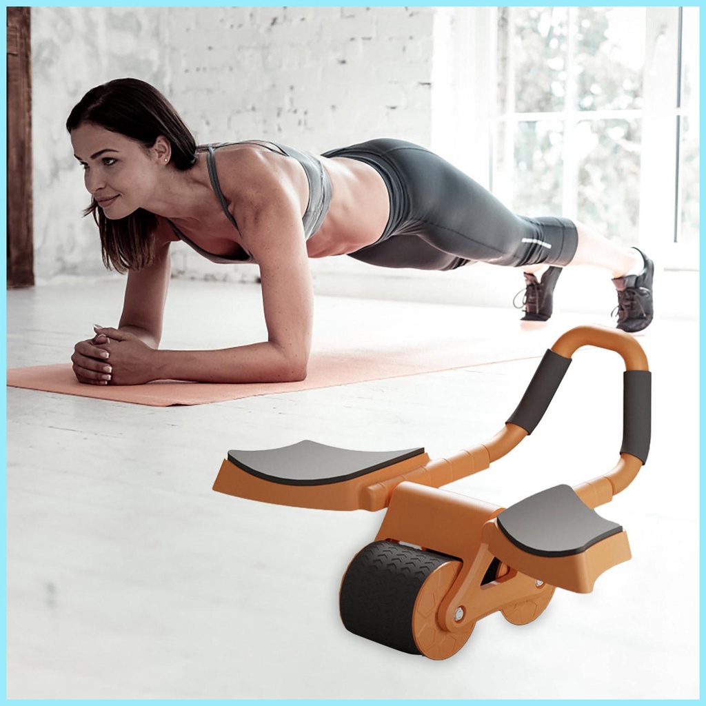 Dụng cụ hỗ trợ tập plank tự động tiện dụng, bánh xe hỗ trợ tập cơ bụng