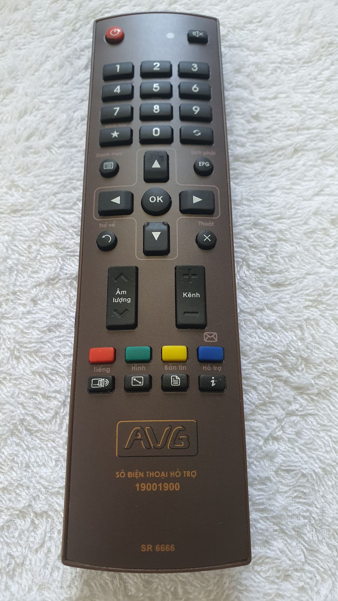Remote điều khiển đầu thu truyền hình tivi avg
