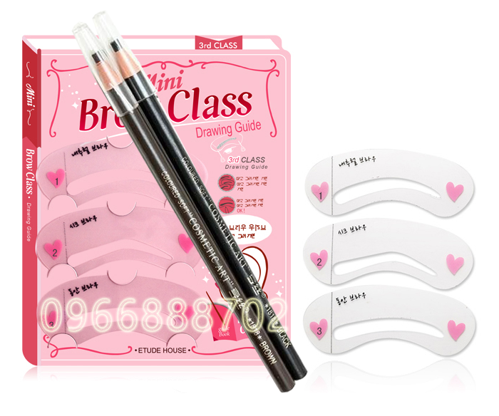 [HCM]Combo Chì Kẻ Mày Dạng Xé Và Bộ 3 Khung Kẻ Chân Mày