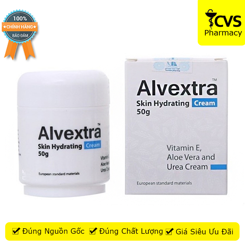 [HCM]Kem Dưỡng Ẩm Alvextra 50g -  Dưỡng da tái tạo và cấp ẩm cho da giúp duy trì làn da mịn màng trẻ đẹp - cvspharmacy