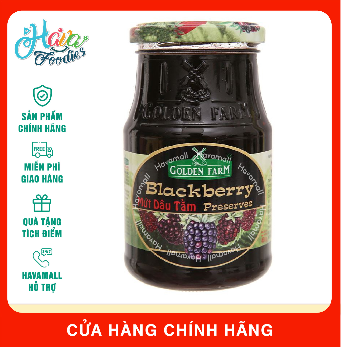 Mứt dâu tằm golden farm preserves