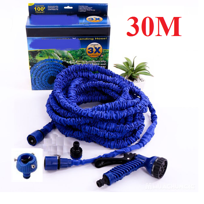 [HCM]Vòi 30M -Thiết Bị Tưới  Vòi Giãn Nở Rửa Xe Tưới Cây 30M Tiện Dụng Bộ Vòi Xịt Nước Rửa Xe Giãn Nở 30M-Bảo Hành 1 Đổi 1