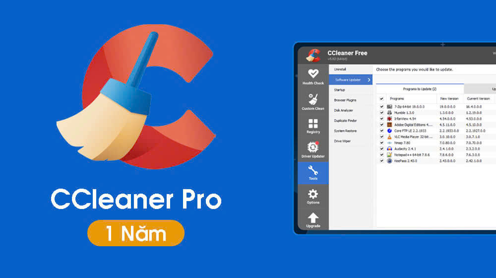 CCleaner Professional 1 Thiết Bị 1 Năm - Hàng Chính Hãng - Thương hiệu CCleaner Giá 650,000 Đồng*Miễn phí vận chuyển