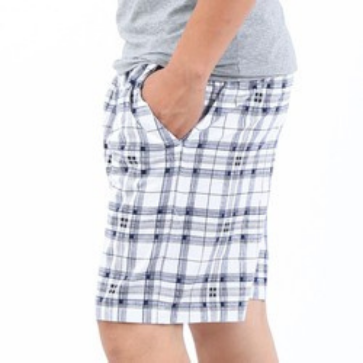 Quần short nam vải caro nhiều màu thời trang
