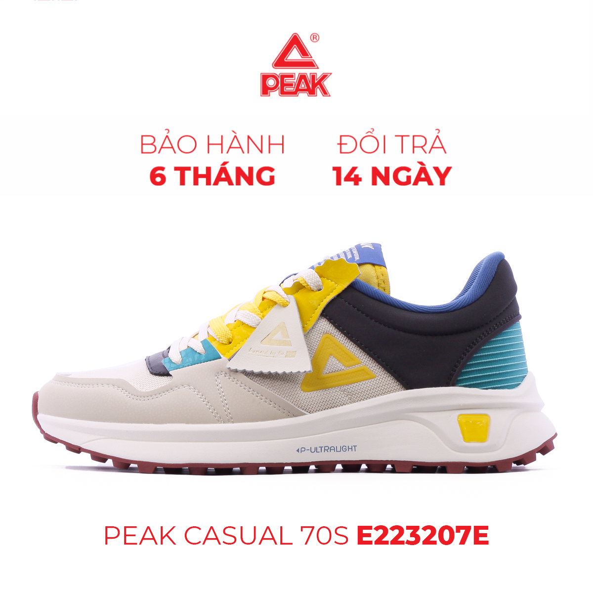 Giày thể thao nam peak casual 70s e223207e