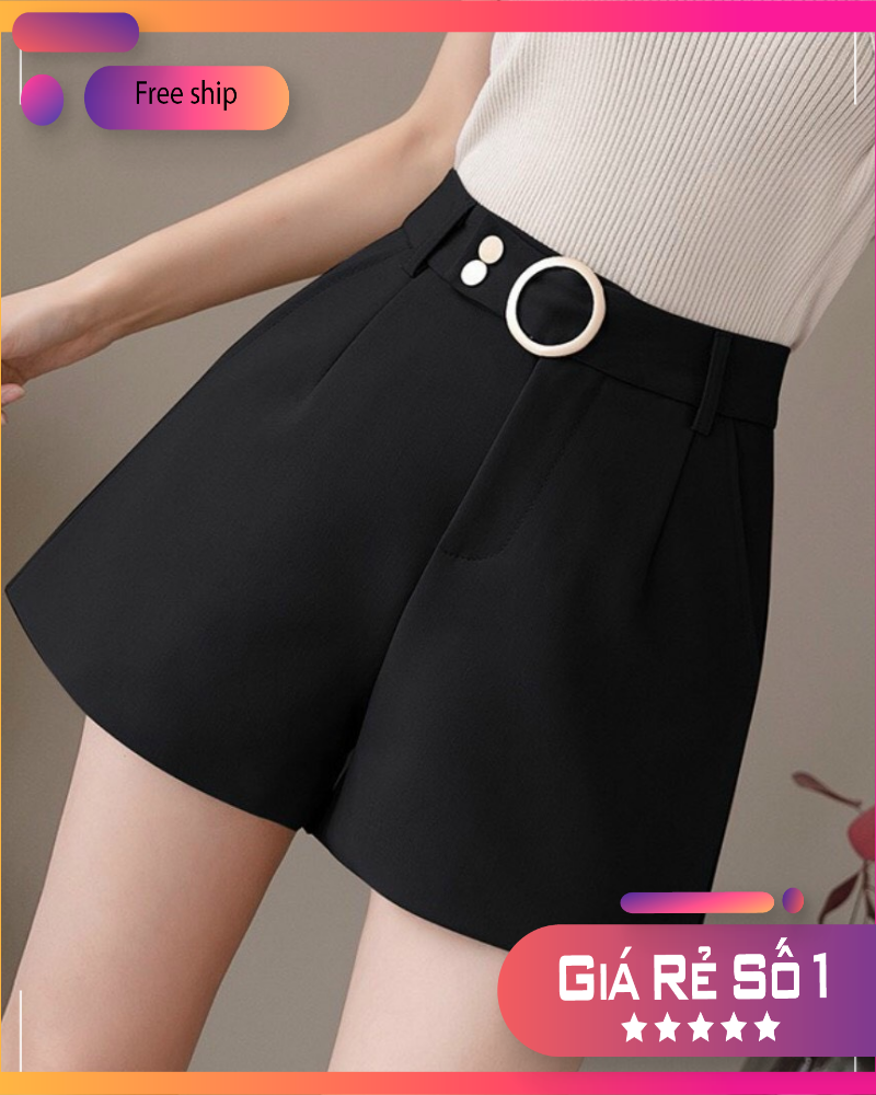 QUẦN SHORT NỮ, QUẦN SHORT VẢI TUYẾT MƯA MẪU MỚI THỜI TRANG QTM03