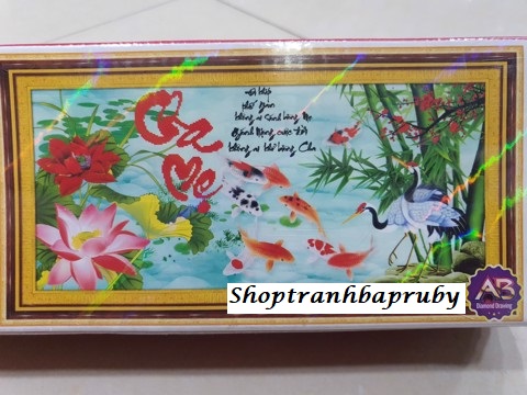 [HCM]Tranh đính đá Cha Mẹ DF068 kích thước 99 x 50 cm