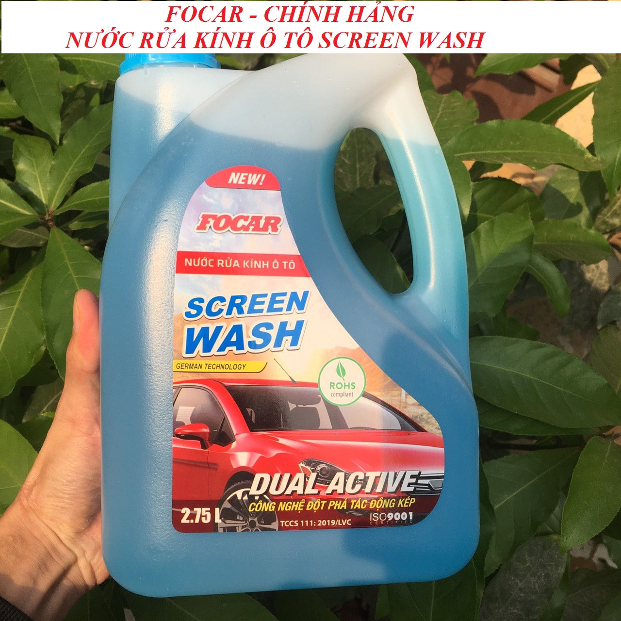 Nước rửa kính Ôtô Công Nghệ Đức Focar Screen Wash 2.75lít