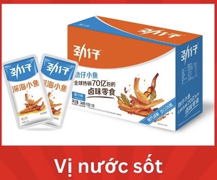 Cá cơm nước sốt - cá cơm trung quốc - ăn vặt nội địa trung quốc