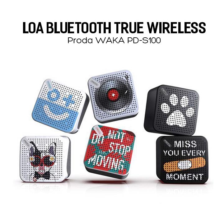 Loa bluetooth true wireless remax proda waka pd-s100