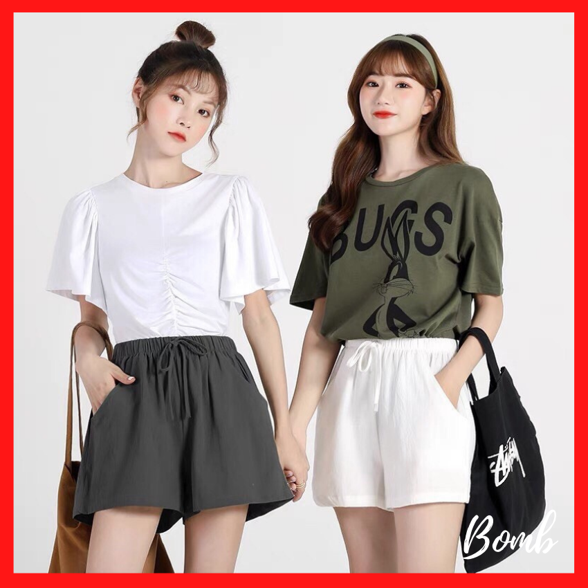 Quần Đùi Đũi- quần short đũi nữ cực mát