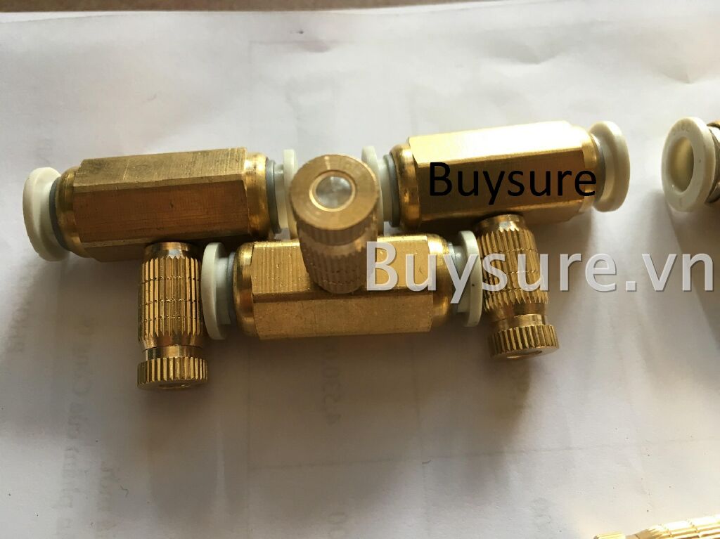 Bộ 5 nối béc phun sương bằng đồng cao cấp