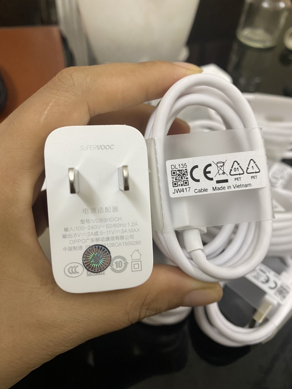 Bộ sạc Oppo SuperVooc 33W chính hãng