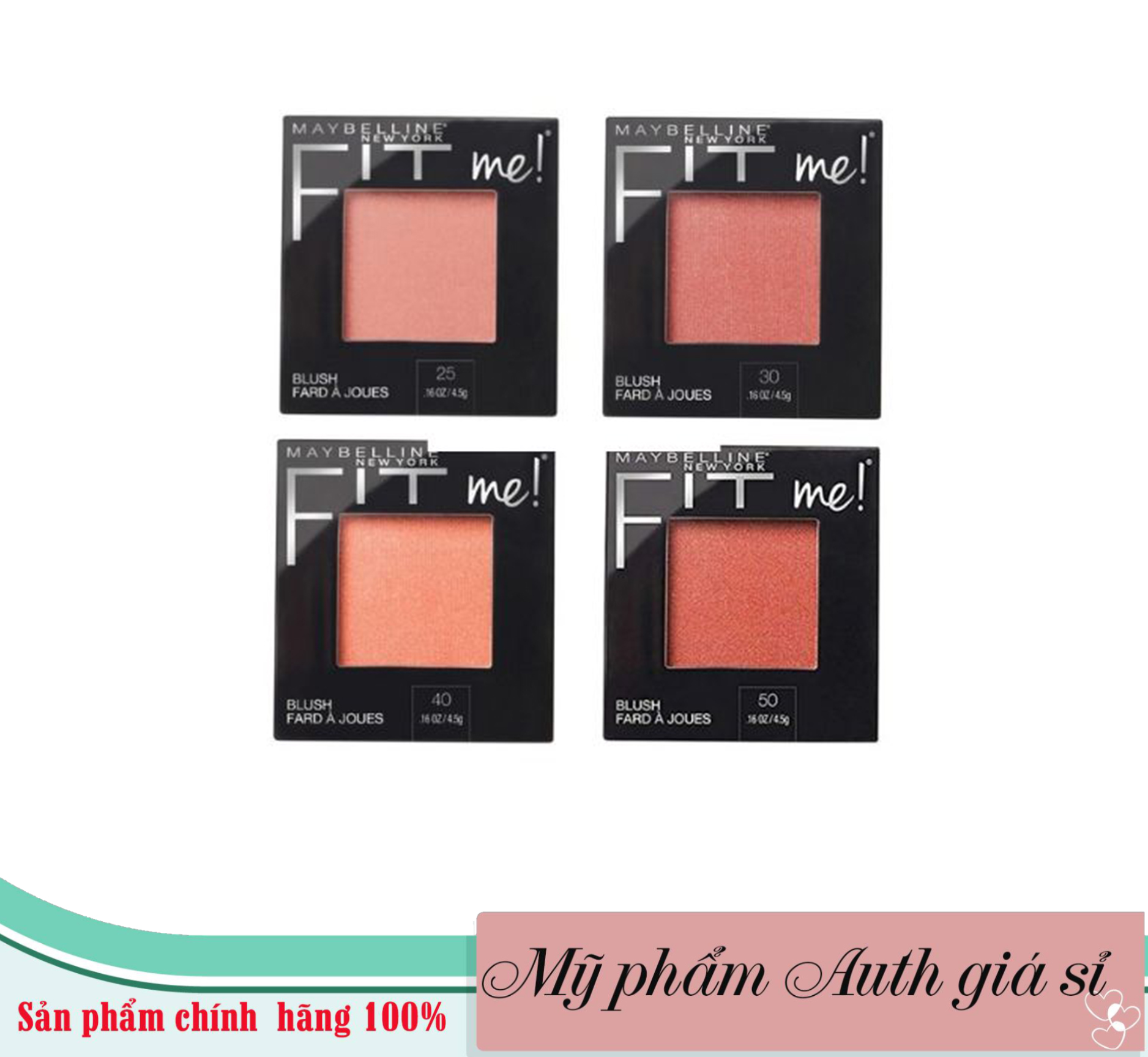 Phấn Má Hồng fit me Mịn Nhẹ Tự Nhiên Giữ Màu Chuẩn Fit Me, phấn má tone cam đẹp, phấn má hồng fitme